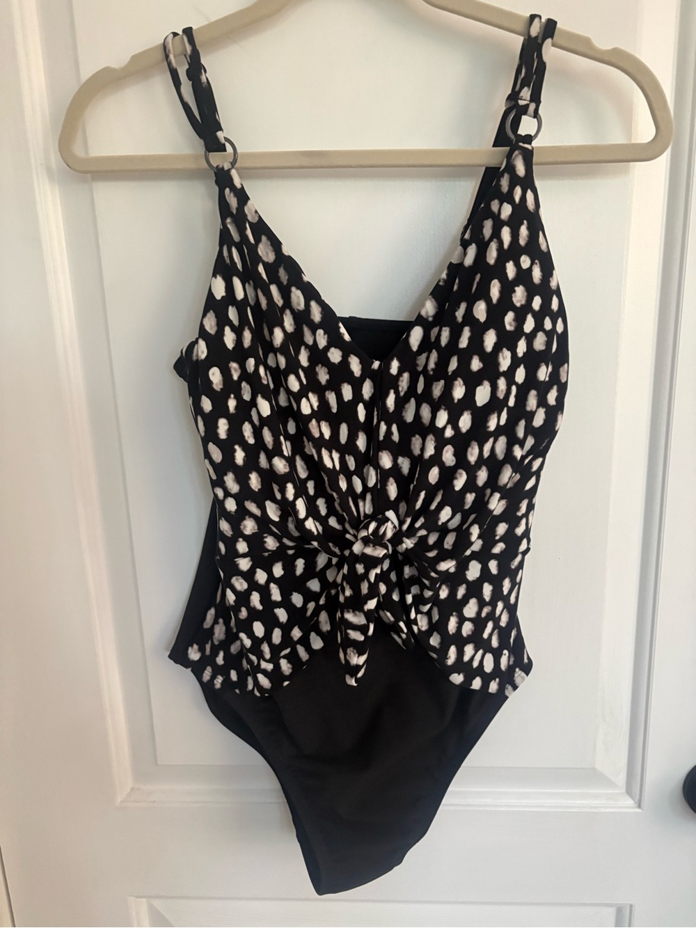 Black and white bathing suit